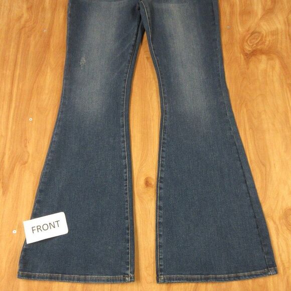 JUDY BLUE High Waist Flare Fit Jeans JB88172 Sz 13/31 Wide Leg Stretch Denim NWT - Picture 4 of 16
